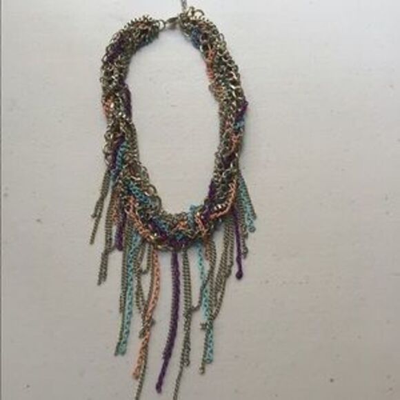Multi colored chain necklace - Picture 4 of 4